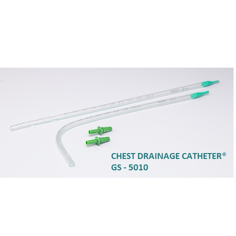 CHEST DRAINAGE CATHETER® WITH AND WITOUT TROCAR