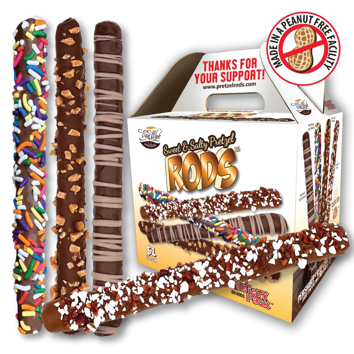 $1 Sweet & Salty Pretzel RODS