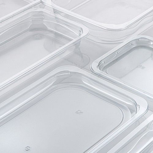 New formats in our mono material and high barrier standard food trays