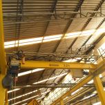 Ponte rolante univiga apoiada e suspensa