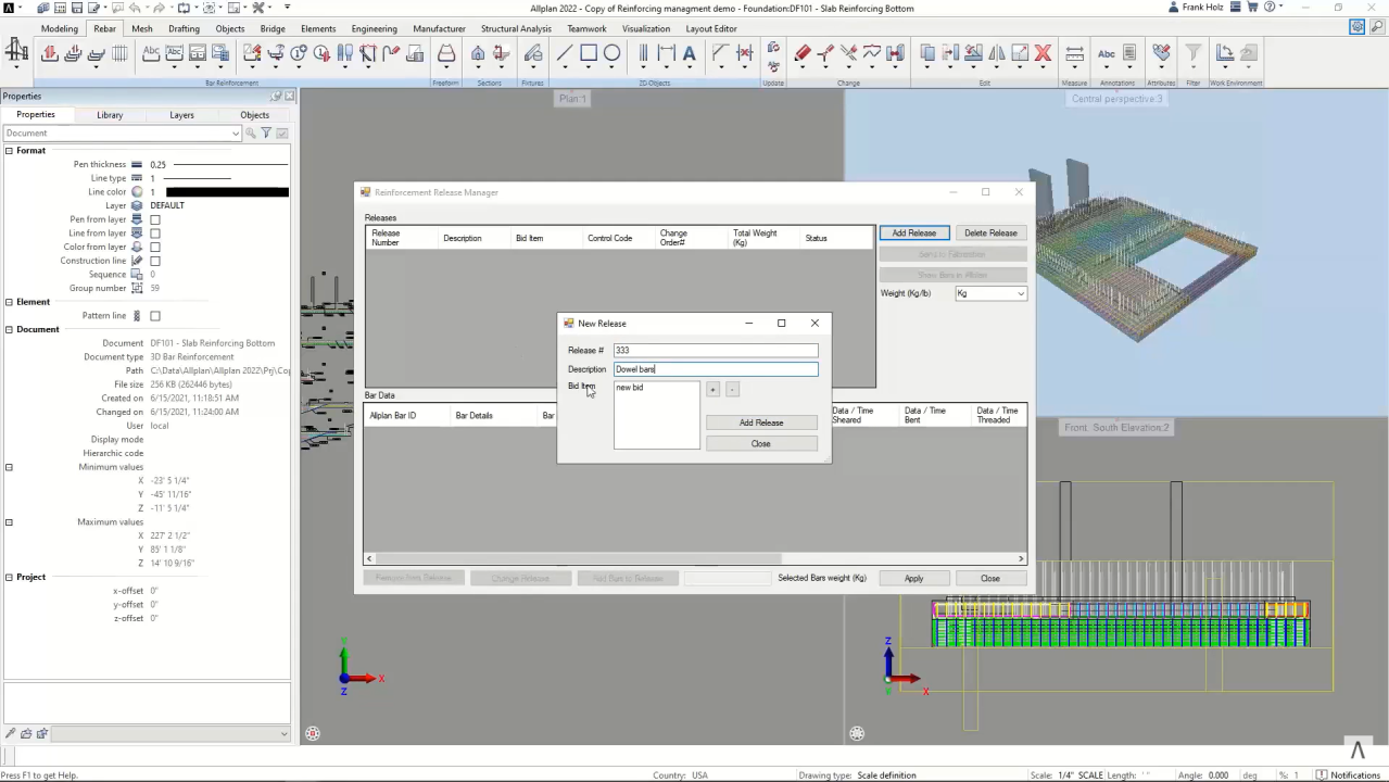 Rebar Management from Fabrication to Construction