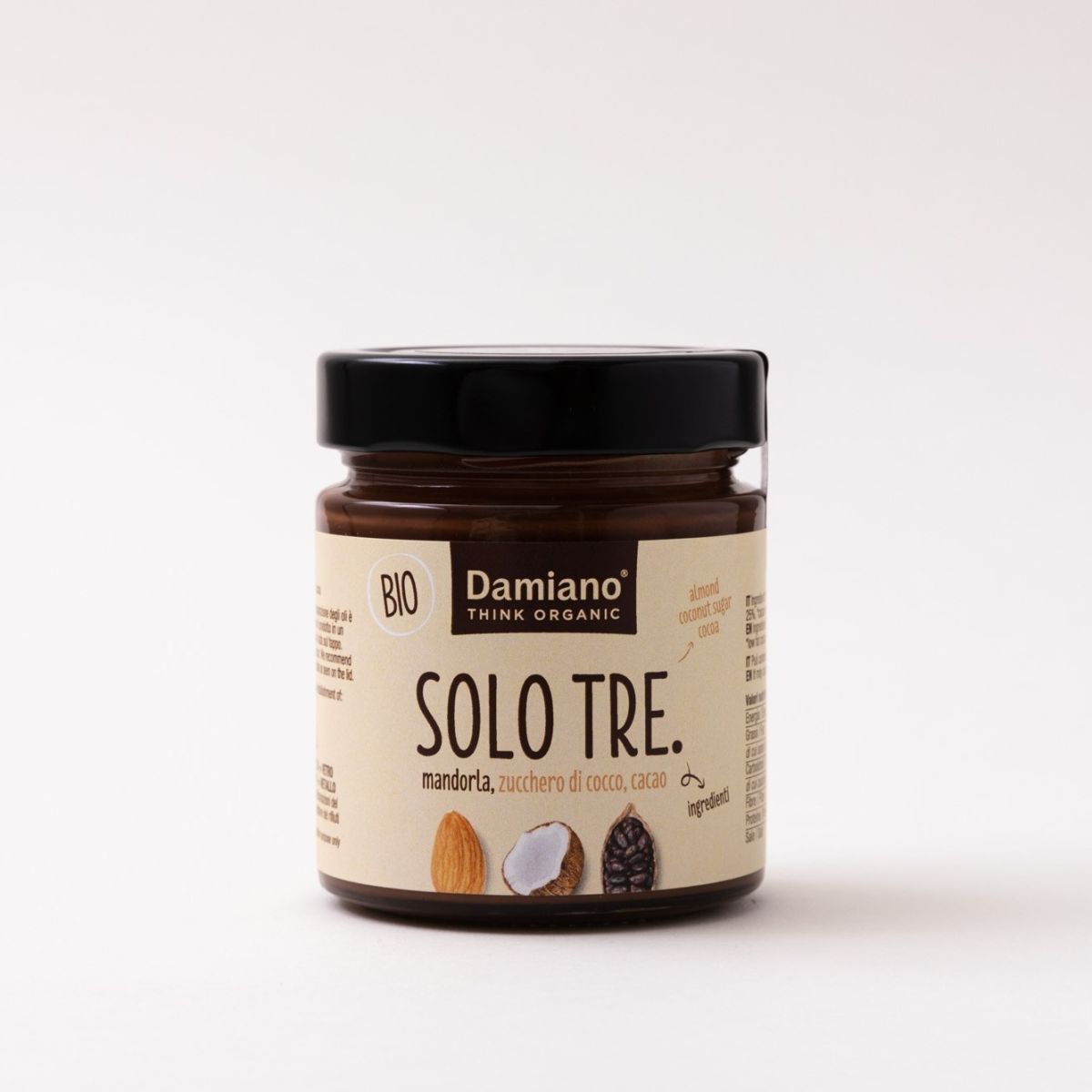 Solo Tre: mandorla / zucchero di cocco / cacao