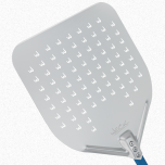 Pá Perfurada p/ Enfornar Pizza Alumínio 30,5 x 35,5cm Azul 120cm