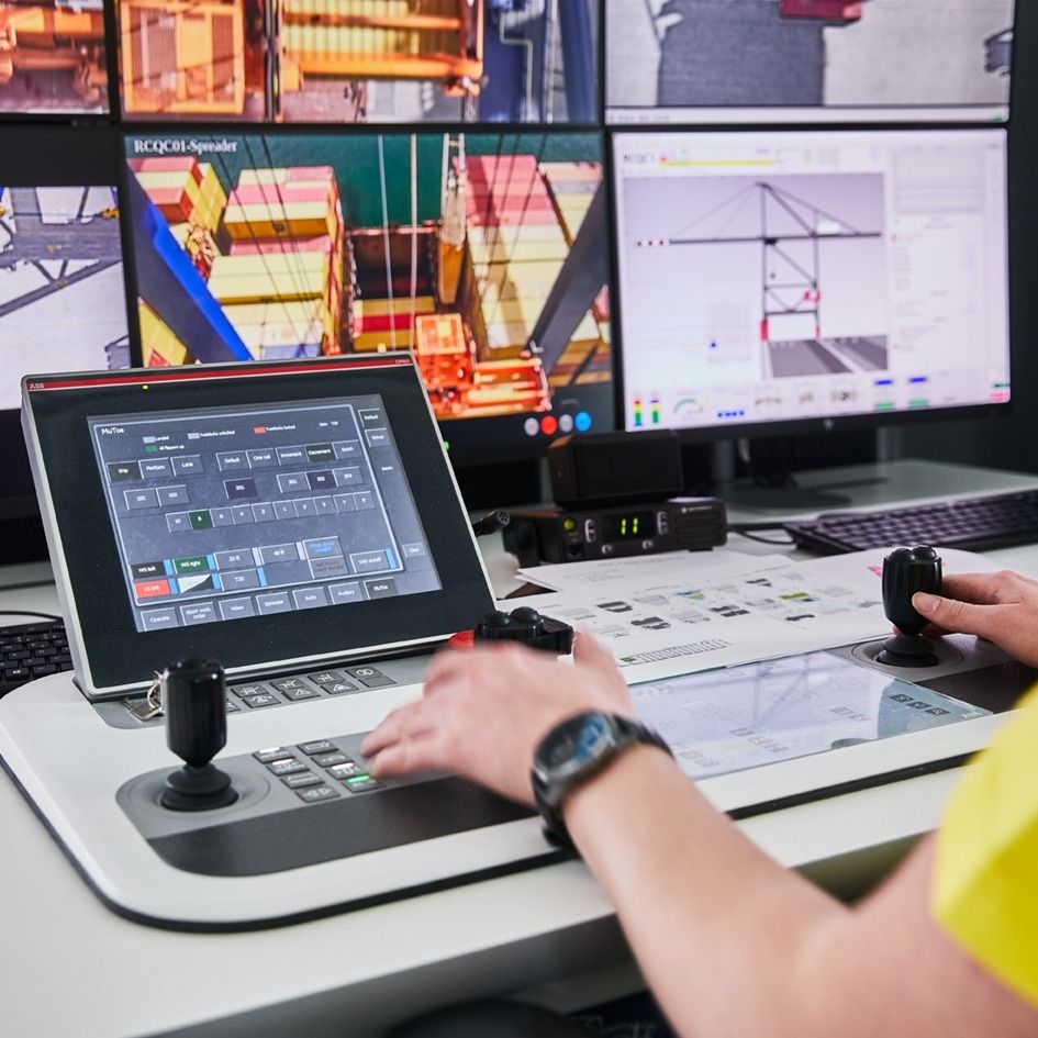 Remote crane operation