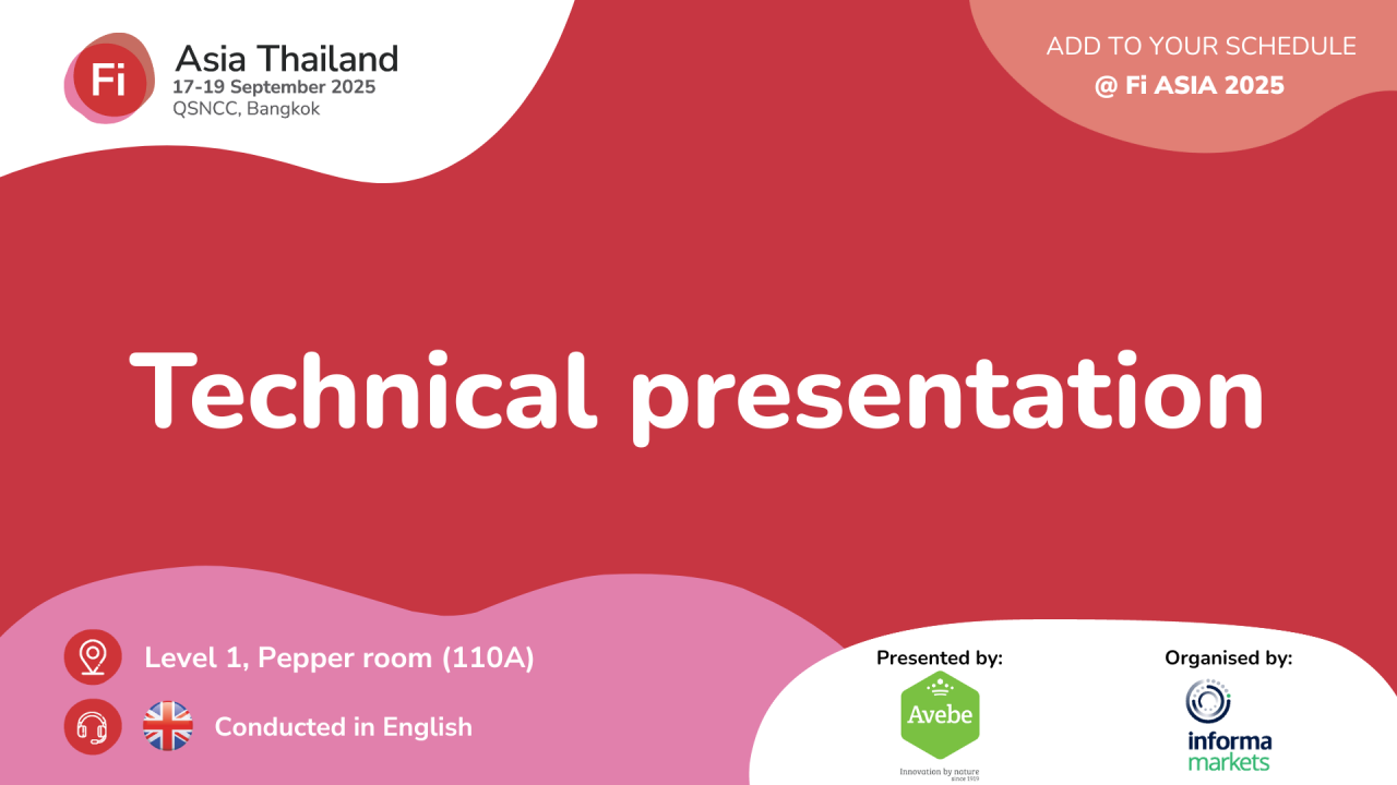 Unique functional benefits of Avebe's innovative textural solutions