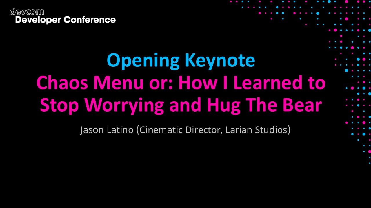 Chaos Menu or: How I Learned to Stop Worrying and Hug The Bear