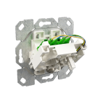 Flush-mountable fibre optic termination socket, SM, OS2