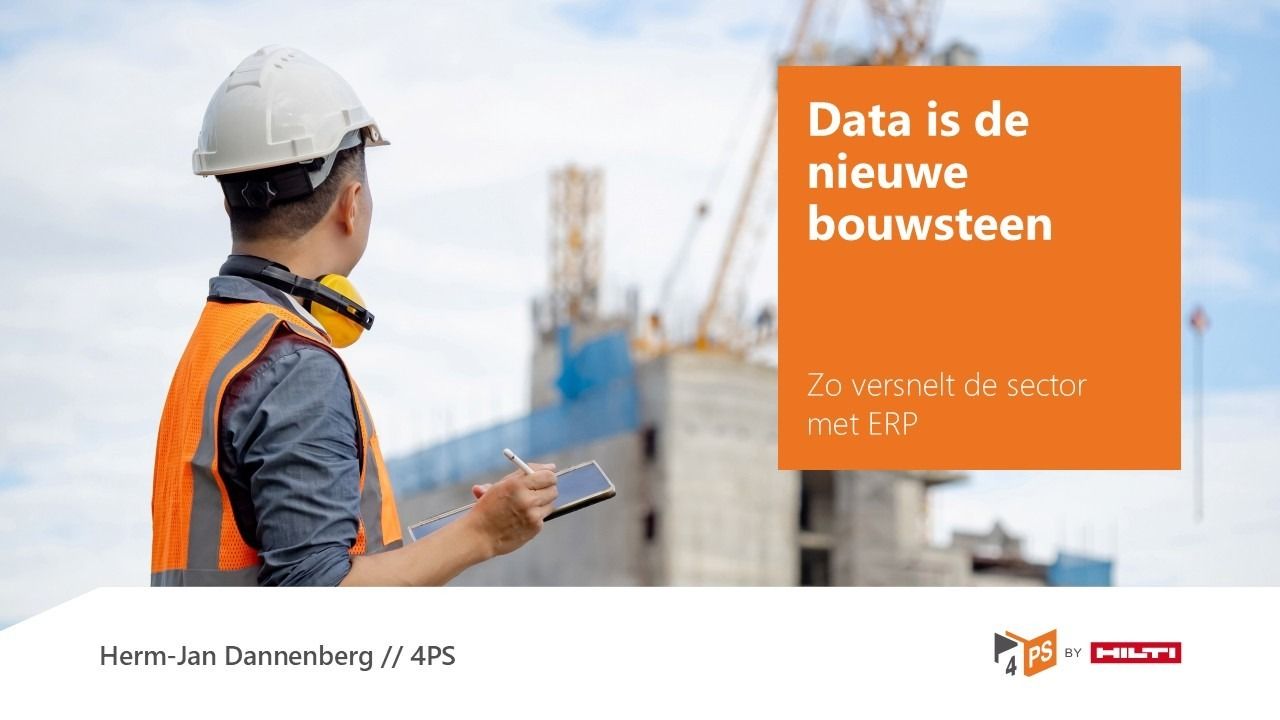 Data is de nieuwe bouwsteen: zo versnelt de sector met ERP