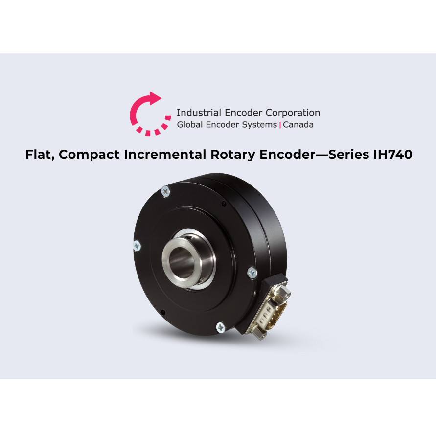 Flat, Compact Incremental Rotary Encoder—Series IH740