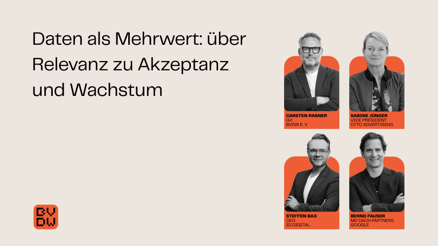 Daten als Mehrwert: über Relevanz zu Akzeptanz und Wachstum