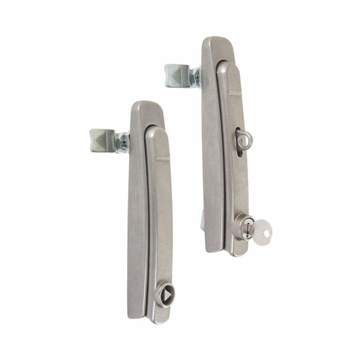 Fecho Escamoteável em Inox 304 - Lingueta com Regulagem e Trava p/ Cadeado - Linha Ecoflex