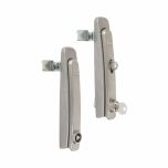 Fecho Escamoteável em Inox 304 - Lingueta com Regulagem e Trava p/ Cadeado - Linha Ecoflex