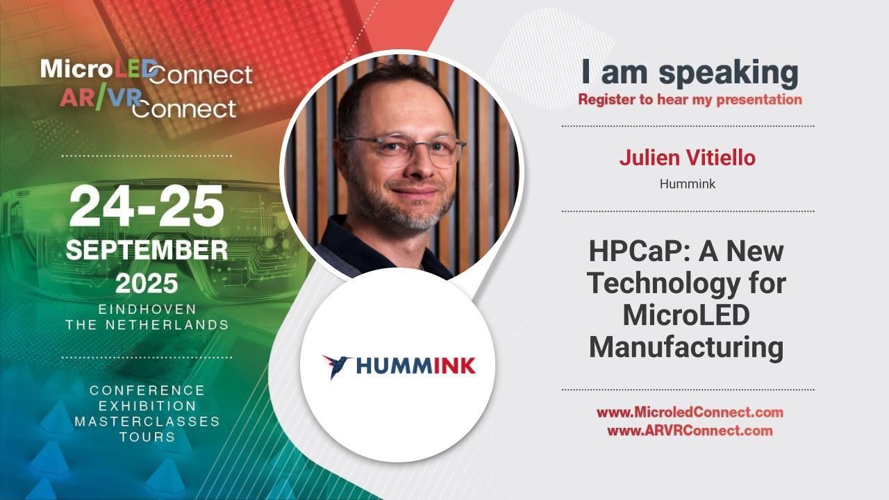 Hummink - HPCaP: A New Technology for MicroLED Manufacturing