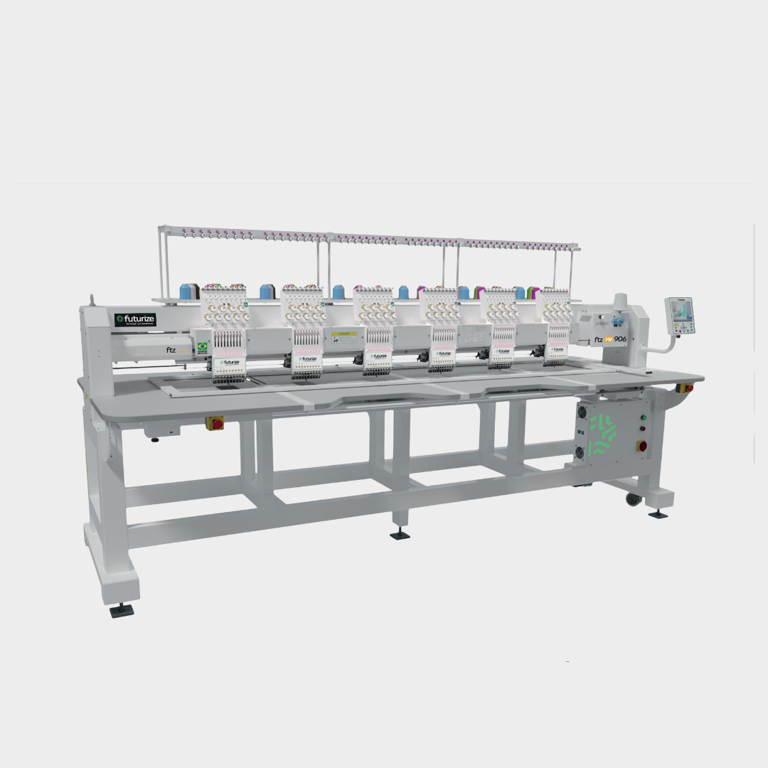 MB 906 - Máquina de Bordado Industrial - 6 cabeças - 9 agulhas