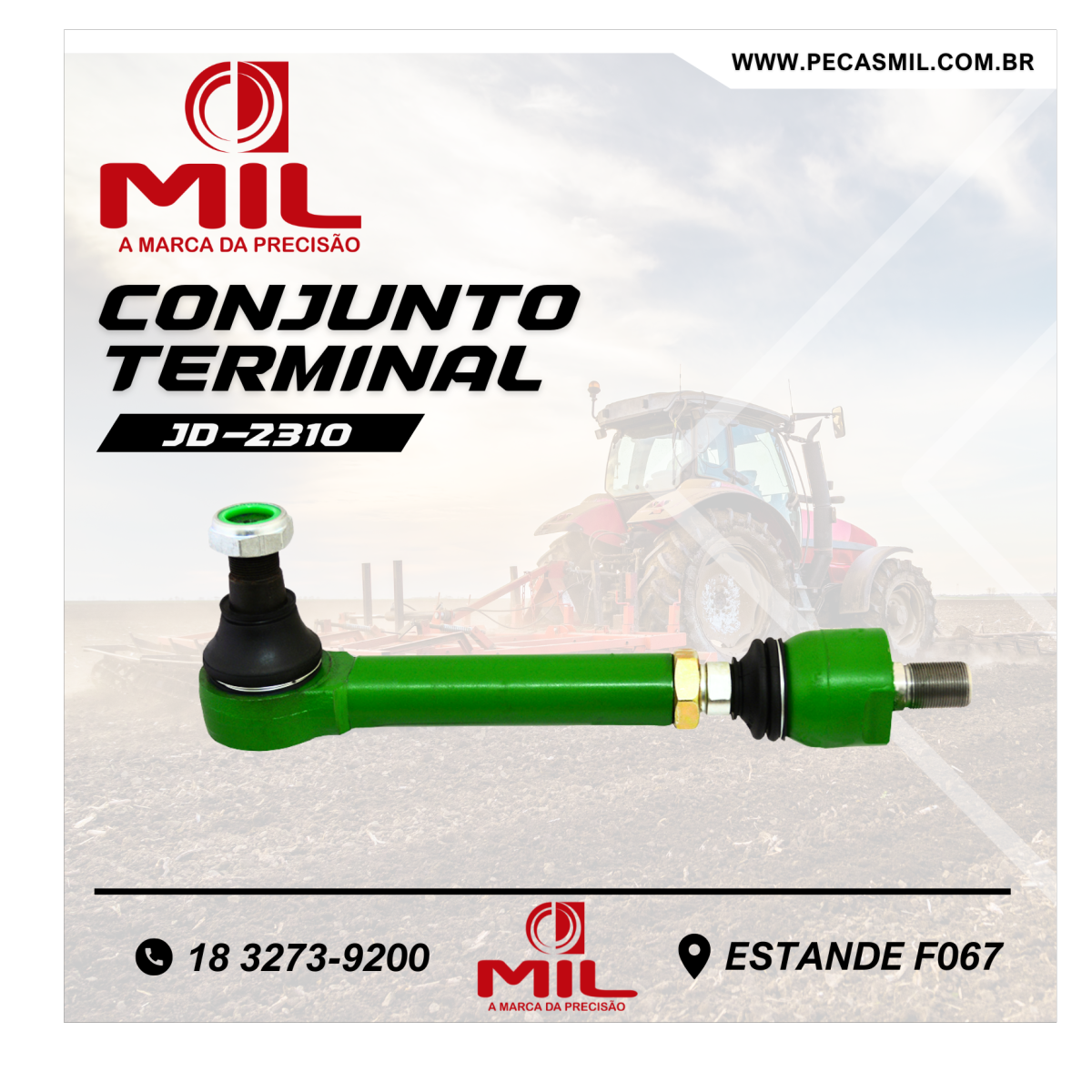 Complete Steering Tie Rod Terminal (Left/Hight) for Tractors.