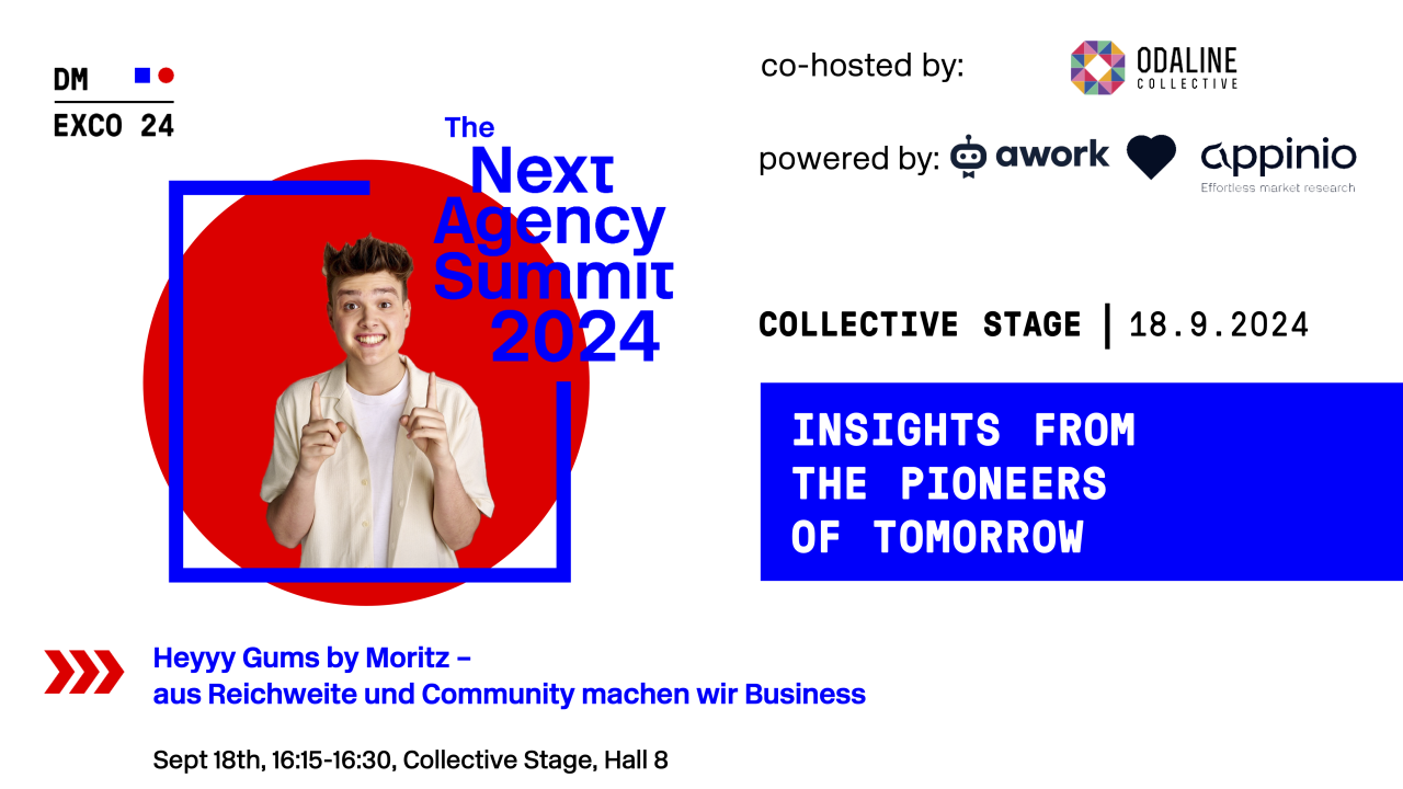 Heyyy Gums by Moritz - aus Reichweite und Community machen wir Business