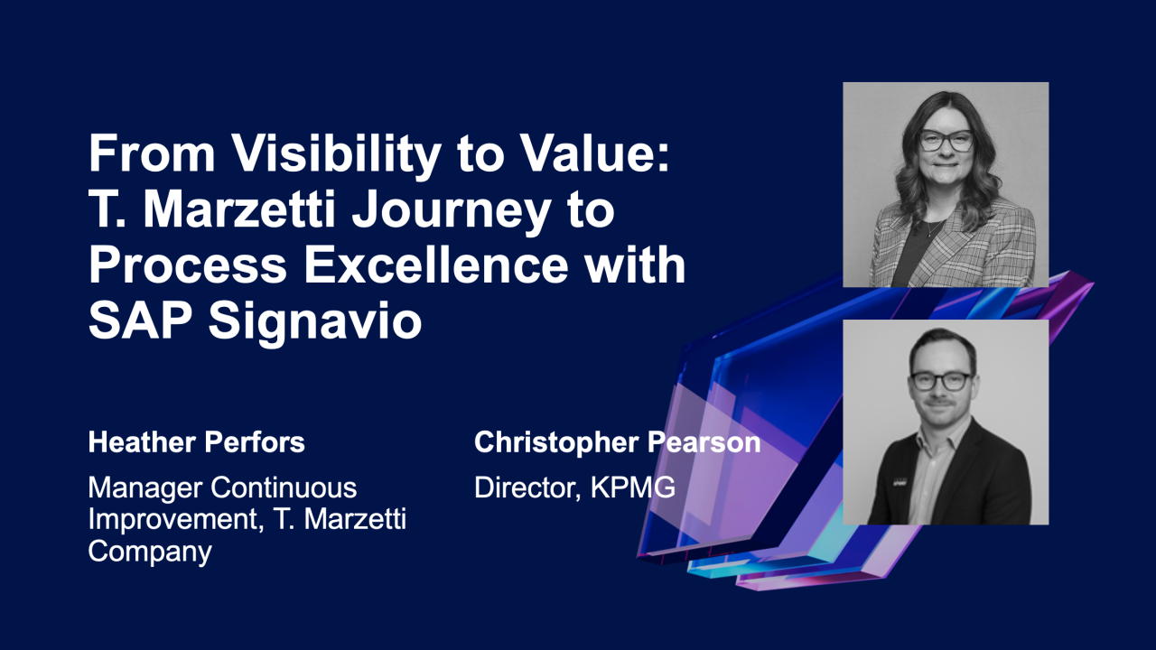 From Visibility to Value: T. Marzetti Journey to Process Excellence with SAP Signavio