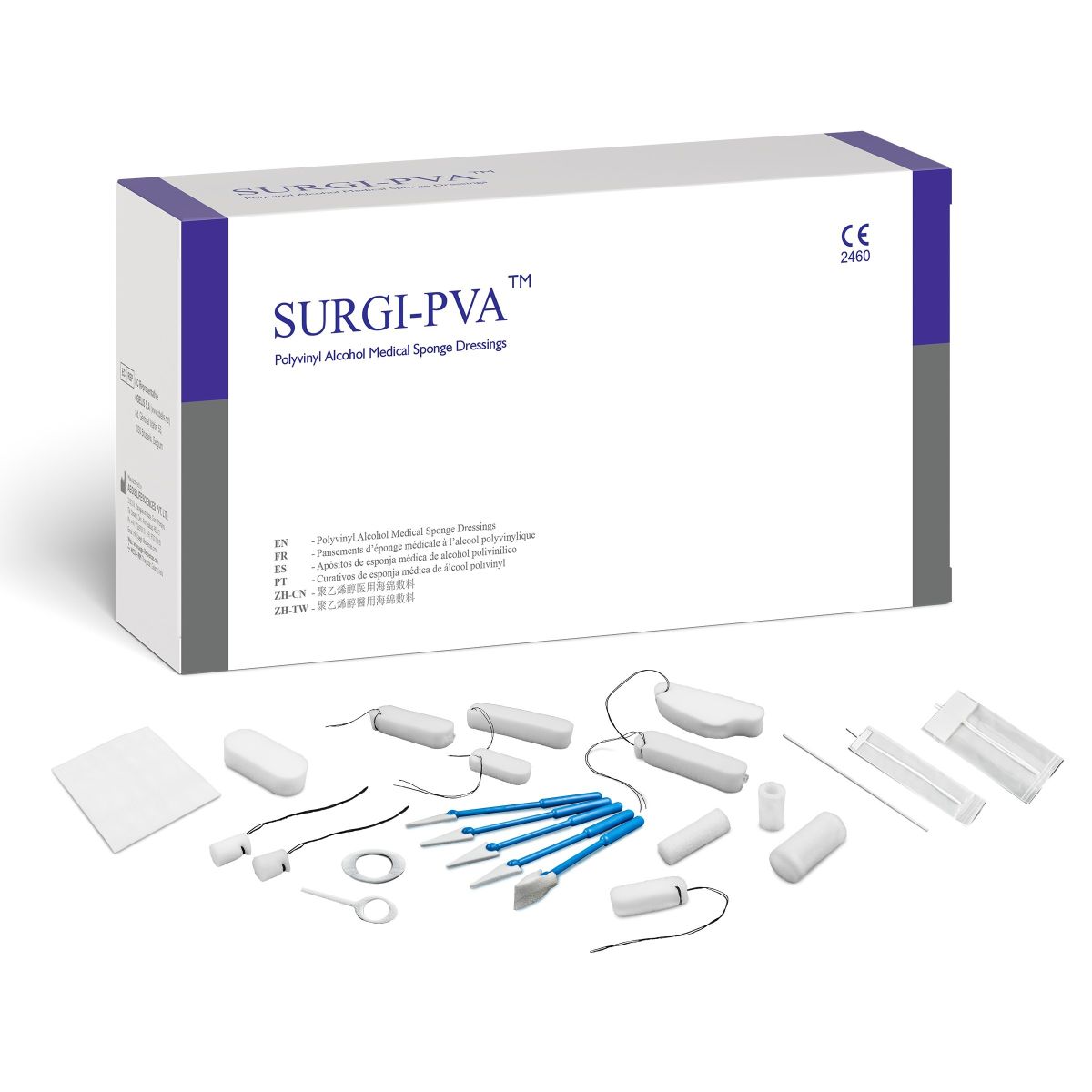 SURGI-PVA™ - Nasal, Eye Spears & Ear packs PVA Sponges - Haemostat/Hemostat