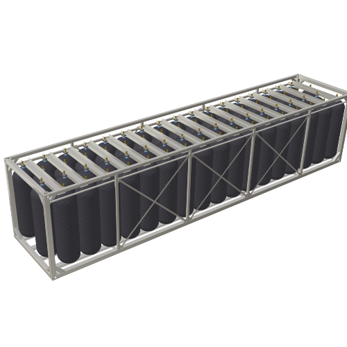 Innovative Multi-Element Gas Container based on type IV tanks