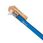 Escova Limpeza de Forno c/ Raspadora e Cabo em Alumínio Azul 170cm