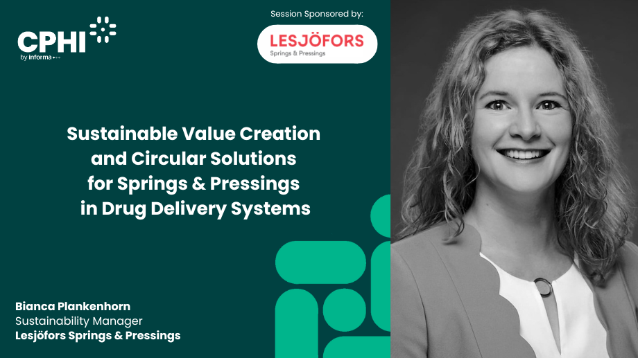 Sustainable value creation and circular solutions for springs and pressings in drug delivery systems