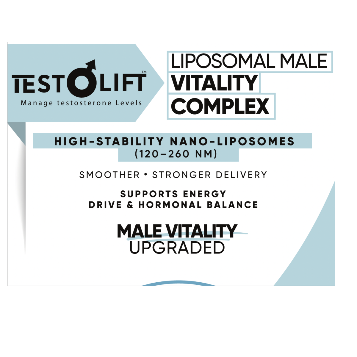 TestoLift™ — Advanced Bioactive Complex for Male Vitality & Hormonal Optimization