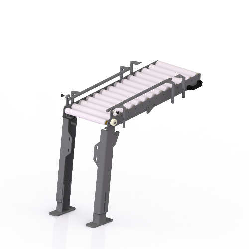 Portillon à rouleaux libres