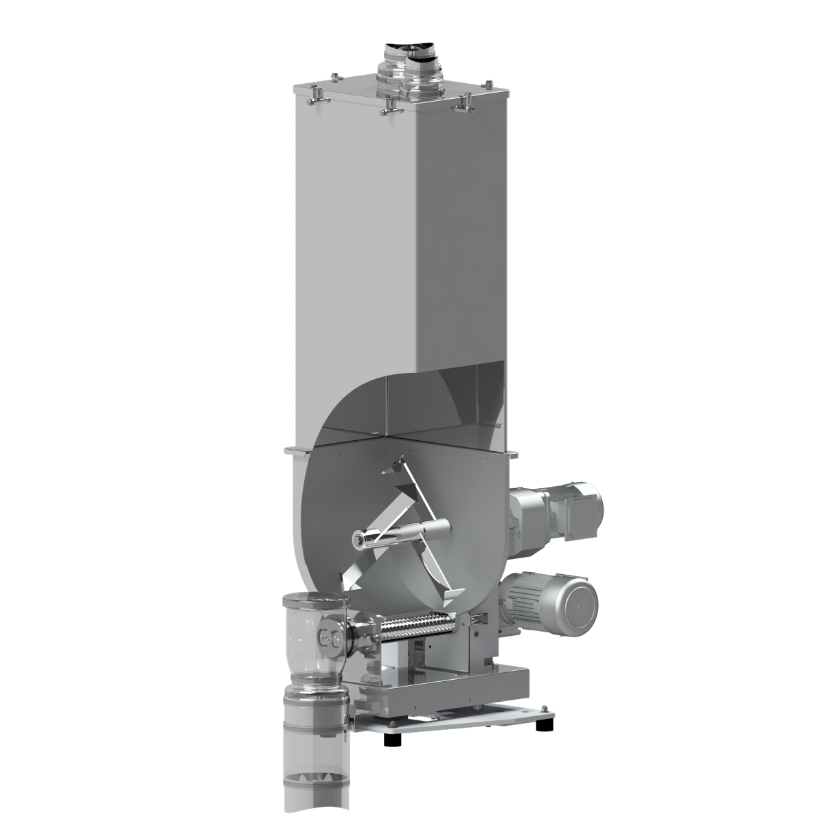 Dosador Gravimétrico DDSR - Dupla Rosca com agitador rotativo