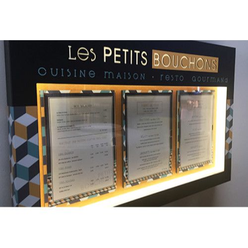 PORTE-MENU MURAL A INSERTS