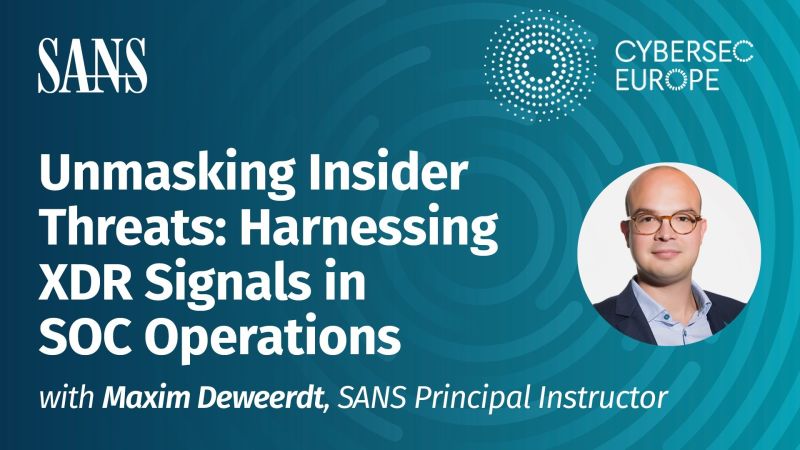 Unmasking Insider Threats: Harnessing XDR Signals in SOC Operations