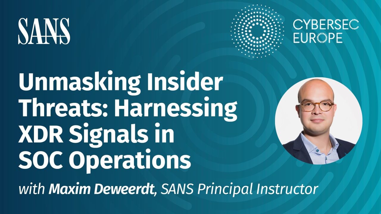 Unmasking Insider Threats: Harnessing XDR Signals in SOC Operations