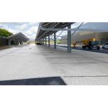 Pavé perméable en coquilles d'huîtres