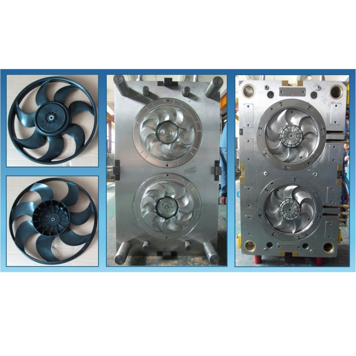 Moldes de Alta Tecnologia para Fan & Shroud (Hélice e Carenagem de Arrefecimento) na Indústria Automobilística