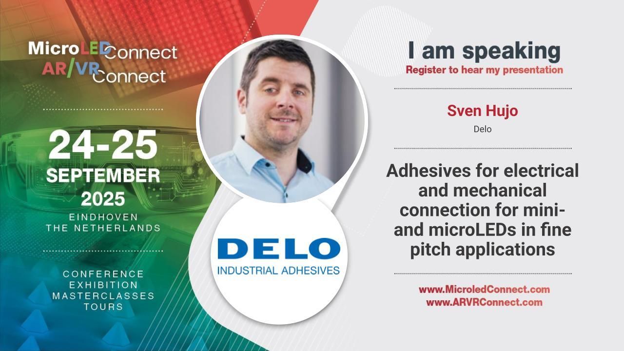 Delo - Adhesives for electrical and mechanical connection for mini- and microLEDs in fine pitch applications