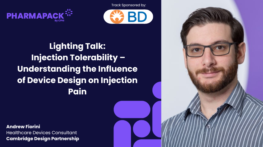 Lighting Talk: Injection Tolerability – Understanding the Influence of Device Design on Injection Pain