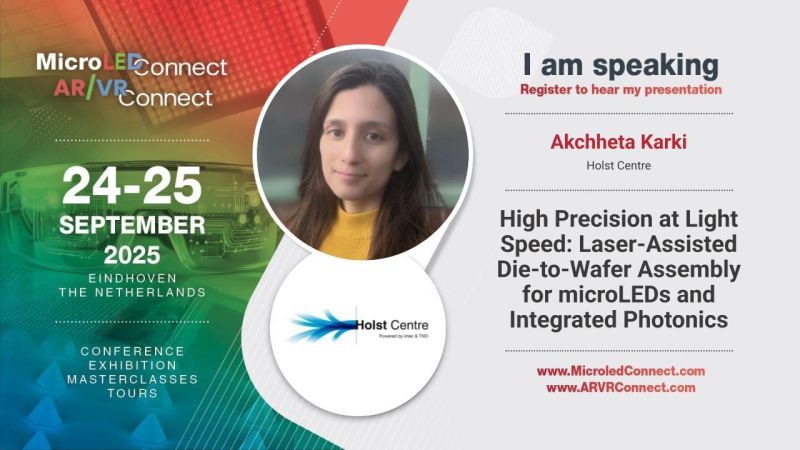 Holst Centre - High Precision at Light Speed: Laser-Assisted Die-to-Wafer Assembly for microLEDs and Integrated Photonics