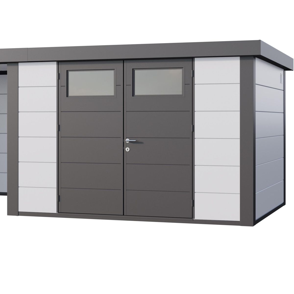 ABRI TELLURIA EN METAL ELEGANTO 3030AVEC AUVENT