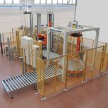 Linha Unimac de enchedoras, tampadoras, lavadoras, despaletizadoras, paletizadoras