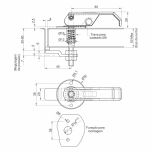 Fecho Lingueta Pressão com Trava P/Cadeado
