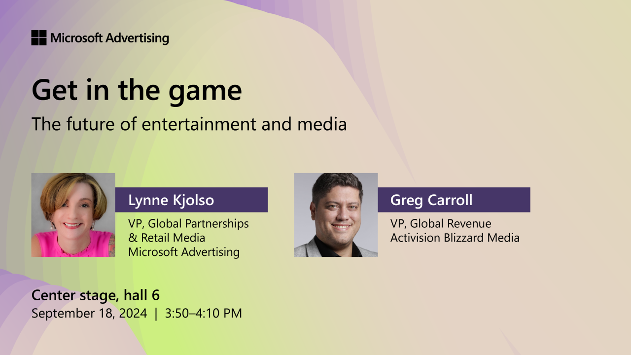 Get in the Game: The Future of Entertainment & Media