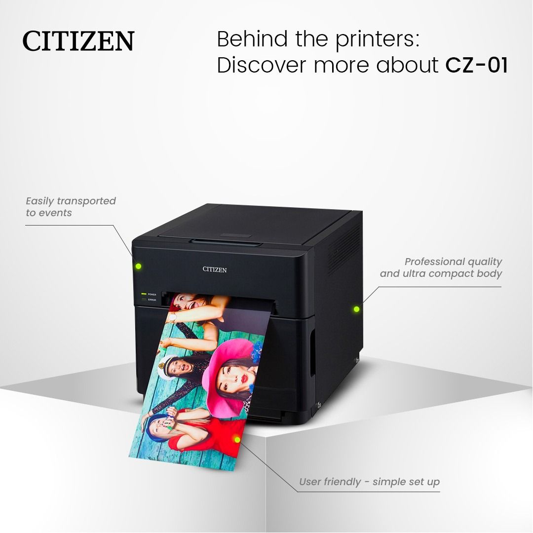 CZ-01 Ultra compact 4'' printer for professional results