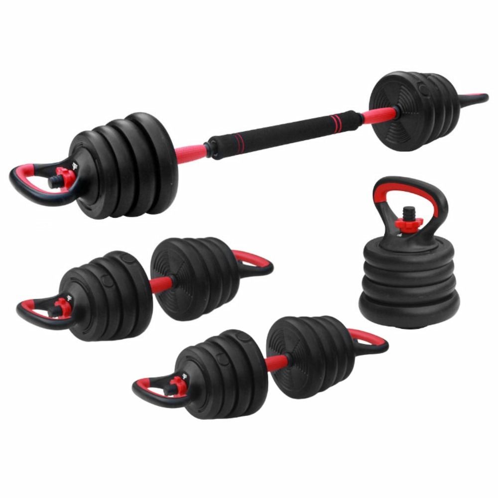 3-IN-1 BARBELL - DUMBBELL - KETTLEBELL