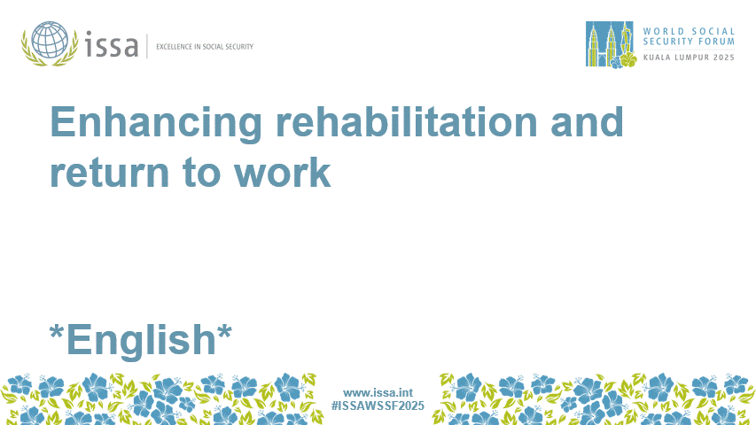 R4-303 *English* Enhancing rehabilitation and return to work