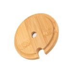 Tampa de Bambu Com Puxador Coelho Para Caneca