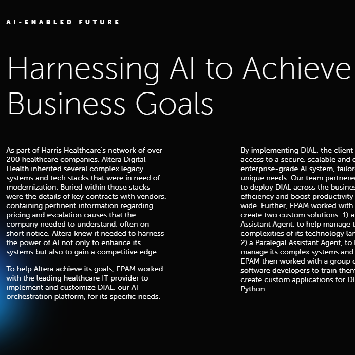 Leveraging AI to Boost Operational Efficiency with DIAL
