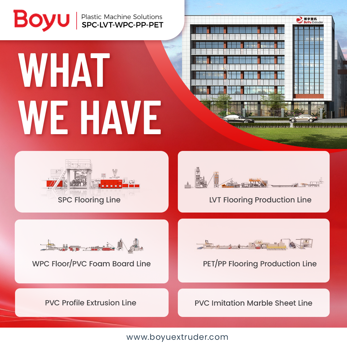 SPC LVT flooring production line