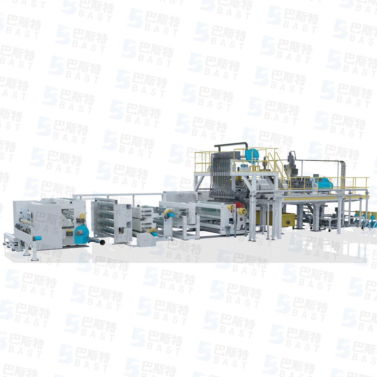 3000MM Four Layers Co-extrusion CPE Cast Film Production Line for Packaging Film