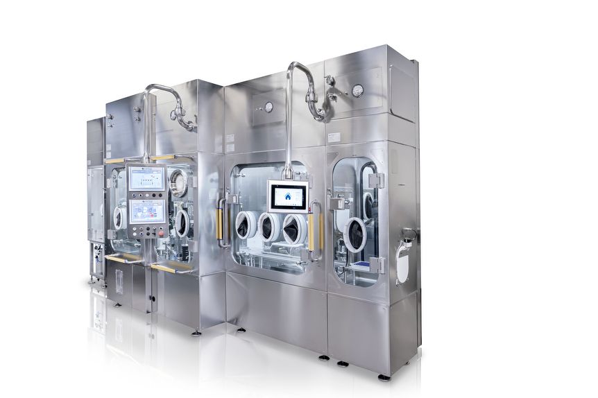 Robotic nest filling line