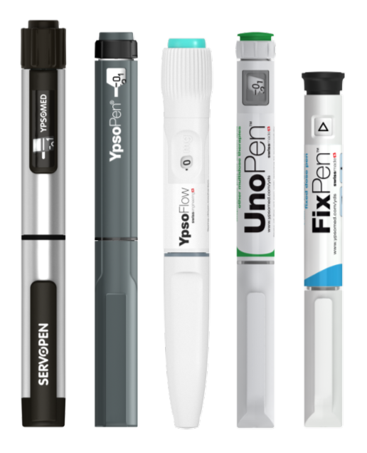Pen injectors (prefilled and reusable)