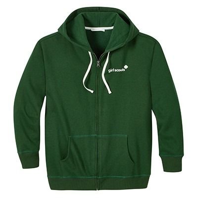 Green Zip-Up Hoodie—Adult
